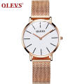 OLEVS marque femmes maille bracelet à la mode montres à Quartz montre étanche résistant à l&#39;eau fonction Relogio Feminino